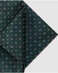 Politix - Geo Jacquard Silk Pocket Square