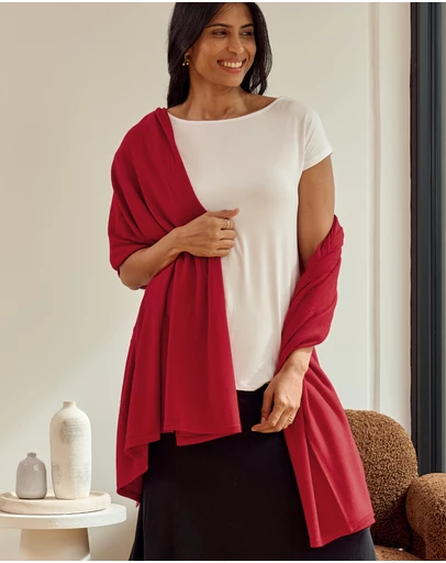 Bamboo Body - Bamboo & Recycled Cashmere Wool Travel Wrap 