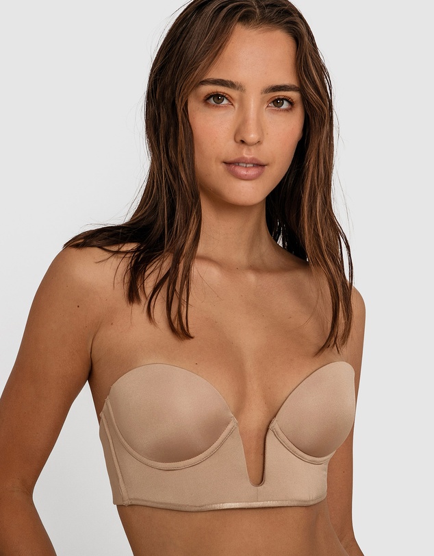 Bras N Things - Inner Essence Strapless Plunge Bra - Nude 2