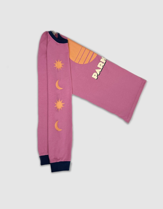 Banabae - Parklife Ladies Long Sleeve Tee - Peony