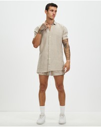 Surrounded By Ghosts - The Gembone Linen Drawstring Shorts