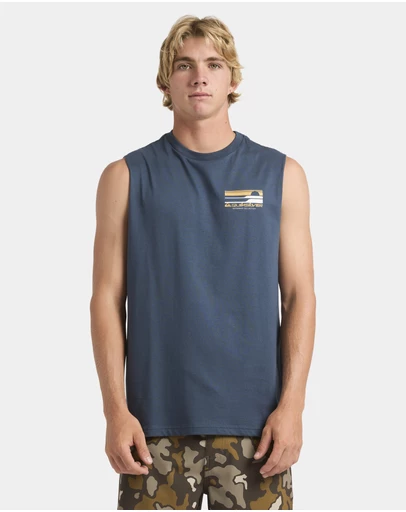 Quiksilver - Mens Stacked Horizon Muscle