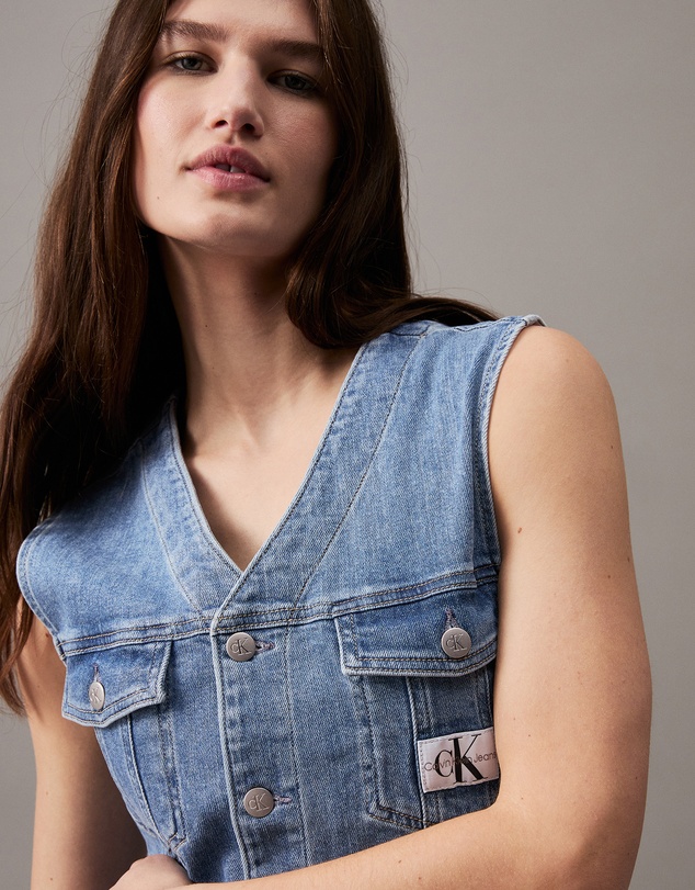 Calvin Klein Jeans - Sleeveless Denim Mini Dress