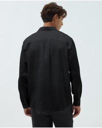 AERE - Resort Linen LS Shirt
