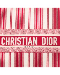 Pre-Loved by Azura Reborn - Pre-Loved dior Striped Textile Everyday Tote Bag for Versatile Use