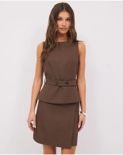 Calli - Remi Boat Neck Wrap Top