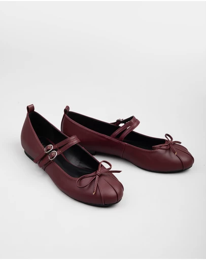 RAID - Idol mary jane ballet flats in burgundy