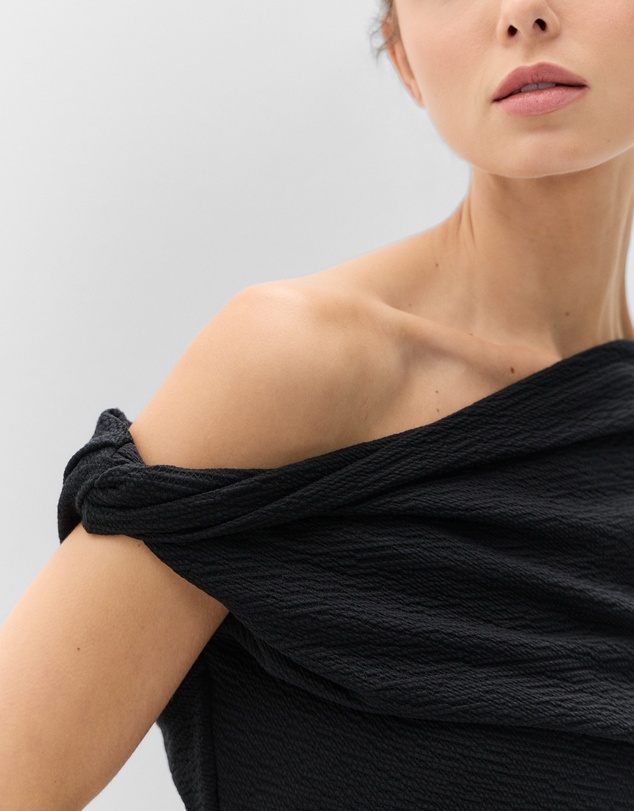 UNISON - Textured Off Shoulder Top