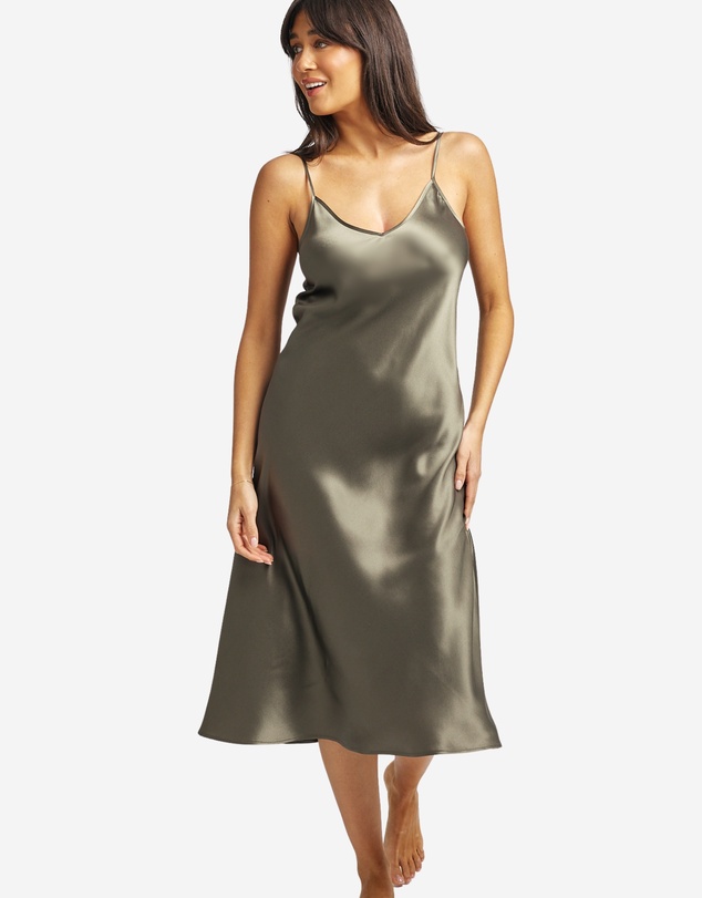 Love and Lustre - Silk Slip 3/4 Length