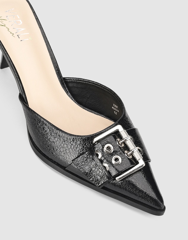 Verali - Sez Buckle Stiletto Mules