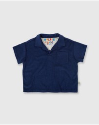 Goldie + Ace - Oversized Terry Polo - Babies-Kids