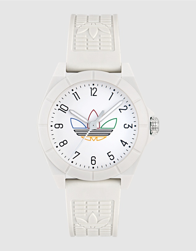 adidas Originals - Project Four 41mm White Dial and Resin Strap Analogue Watch