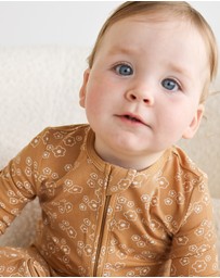Kynd Baby - Day or Night Onesie in Golden Blooms