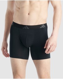 adidas Sportswear - 2 Pack Active Flex Cotton Ergonomic Boxer Brief Underwear