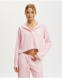 Cotton On Body - Super Soft Waffle Henley Top