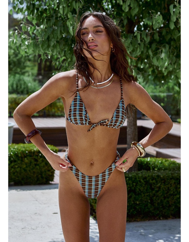 Subtitled - Bonnie Check Bikini Set