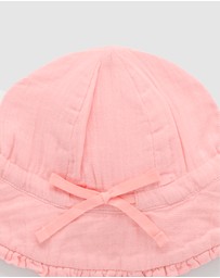 Purebaby - Ruffle Sun Hat -Kids-Babies