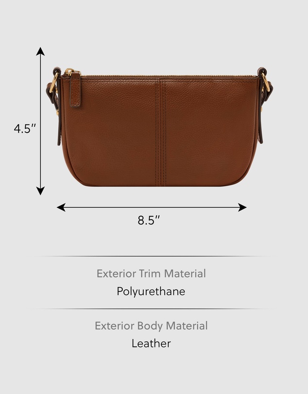Fossil - Jolie Brown Small Crossbody Bag