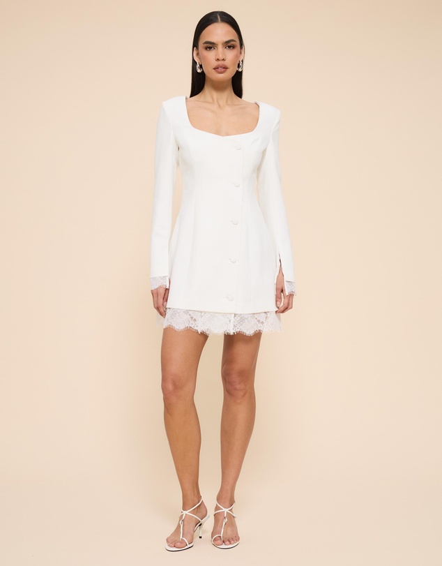 CHANCERY - Florence Scooped Neckline Mini Blazer Dress