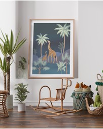 Olive et Oriel - Jungle Giraffes In Midnight