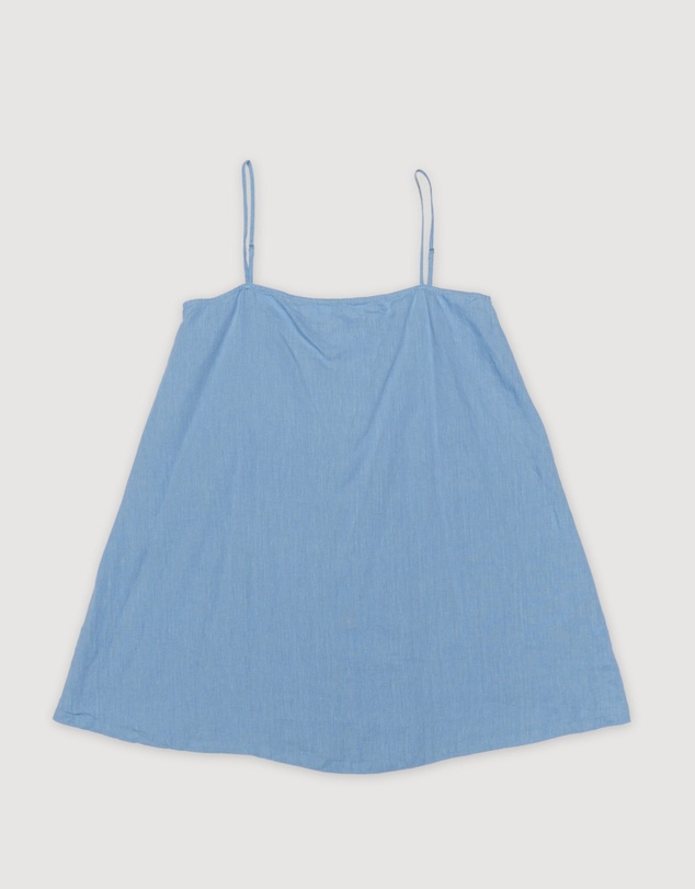 Revibe - Repaired Assembly Label Linen Slip Dress