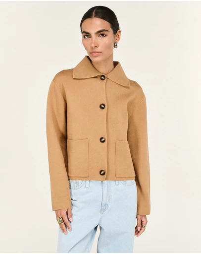 Staple the Label - Aura Knit Barn Jacket
