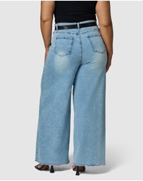 Sunday In The City - Burnt Halo Flare Jean