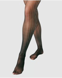 High Heel Jungle - Linear Crystal Tights
