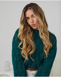 Esther & Co - Hadi Knit - Dark Green