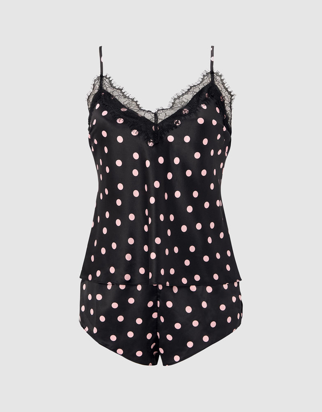 Ann Summers - Cerise Polka Dot Cami Set