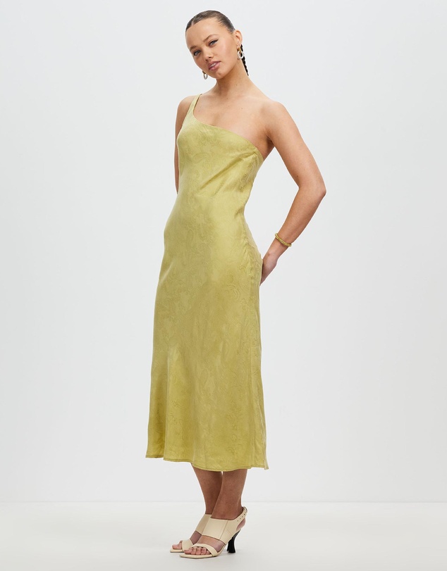 Third Form - Paisley Bias One Shoulder Midi Dress
