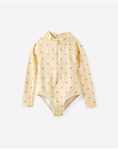 BABY YELLOWVINTAGE LILAC POLKADOT