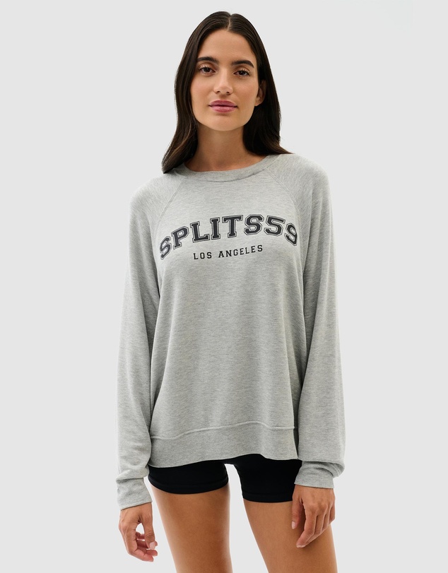 Splits59 - Andie Oversized Fleece Varsity Graphic Sweatshirt