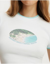 Cotton On - The Double Layer Tiny Graphic Tee