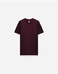 Calibre - Monogram Jacquard T-shirt Oxblood