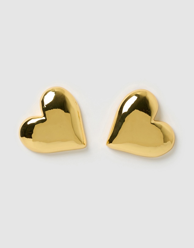 Izoa - Nyx Heart Stud Earrings