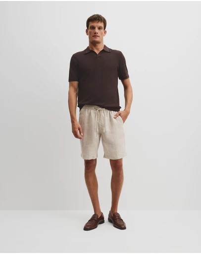 Country Road - Organically Grown Linen Drawcord Short