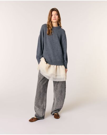 GRAY / ECRU