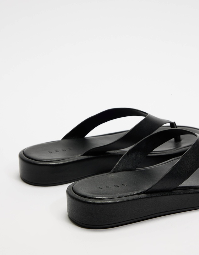 AERE - Leather Platform Thongs