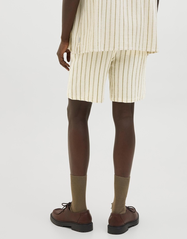 Jack & Jones - Jaiden Coba Striped Jogger Shorts Mid Relaxed Fit