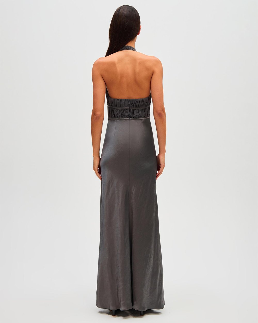 chinese dress ladies Misha 'Celine' Maxi Dress in Black – HONEY HIRE BOUTIQUE main image 0