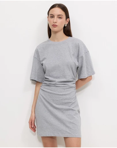 Calli - Gathered Tee Dress