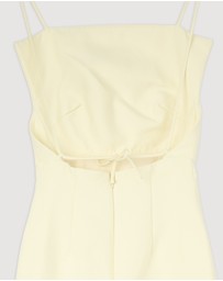 Revibe - Repaired Shona Joy Otis Draped High Neck Midi Dress - AU 6