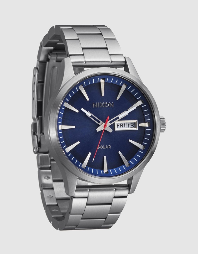 Nixon - Sentry Solar Stainless Steel