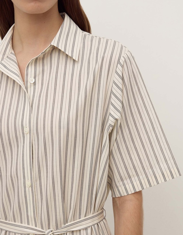 Assembly Label - Ria Stripe Midi Shirt Dress