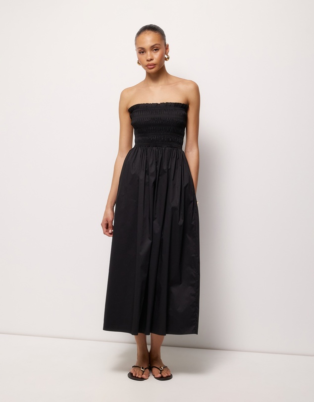 AERE - Aminta Strapless Midi Dress