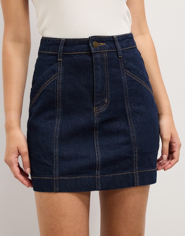 The Fated - Asha Denim Mini Skirt