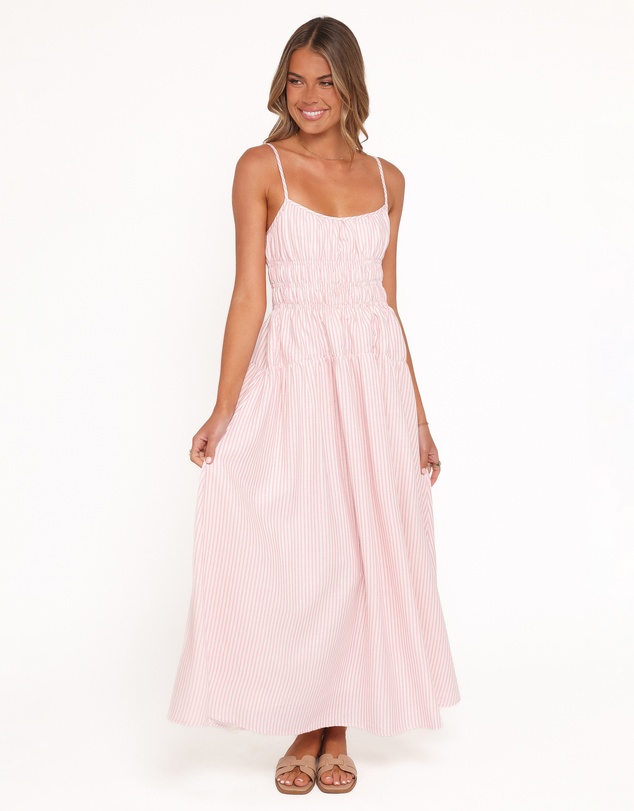 Petal & Pup - Brittany Maxi Dress - Pink Stripe