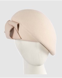 Max Alexander - Winter Beige Felt Beret Hat