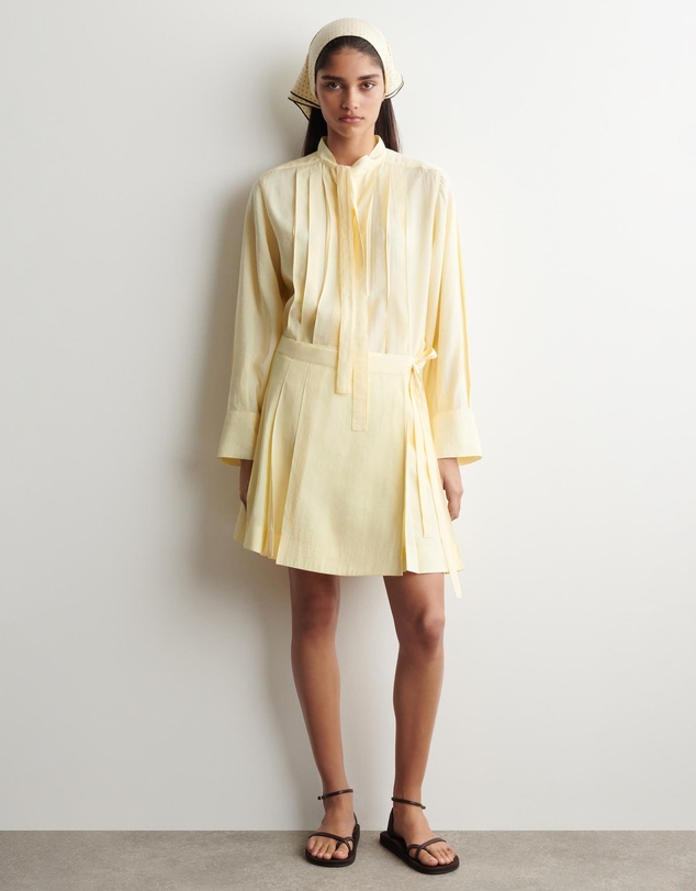 COS - Pleated Mini Wrap Skirt
